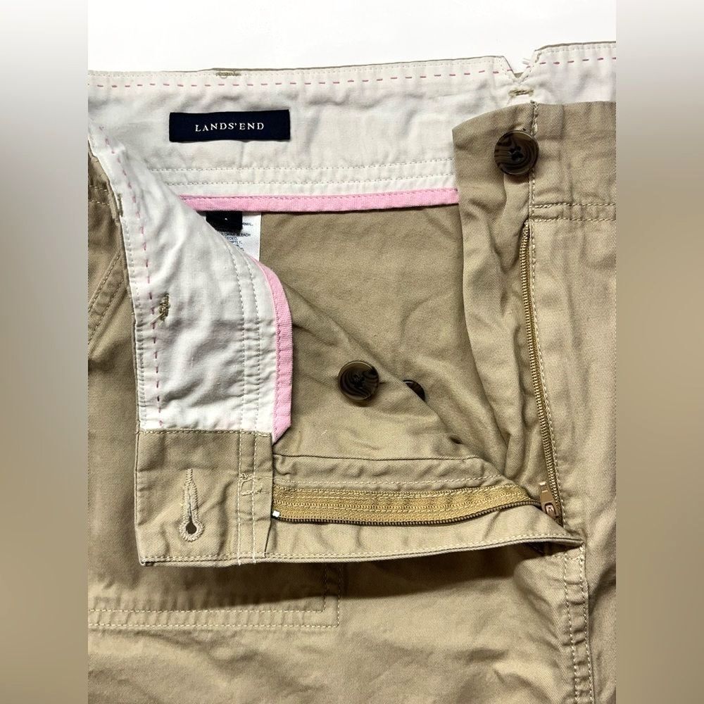 Lands End Women’s Tan Skirt Casual Skirt with Shorts Skort Size 16P - Picture 5 of 14